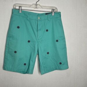 Vineyard Vines Mens Mint Green Pockets Golf EC Breaker Flat Front Shorts Size 30